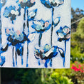 Load image into Gallery viewer, Soft blues (in bloom) 12x12 on wood
