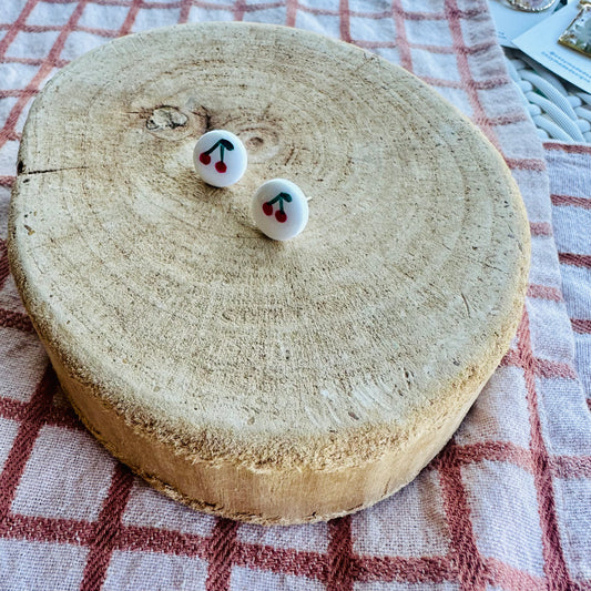 Mini cherry studs 2