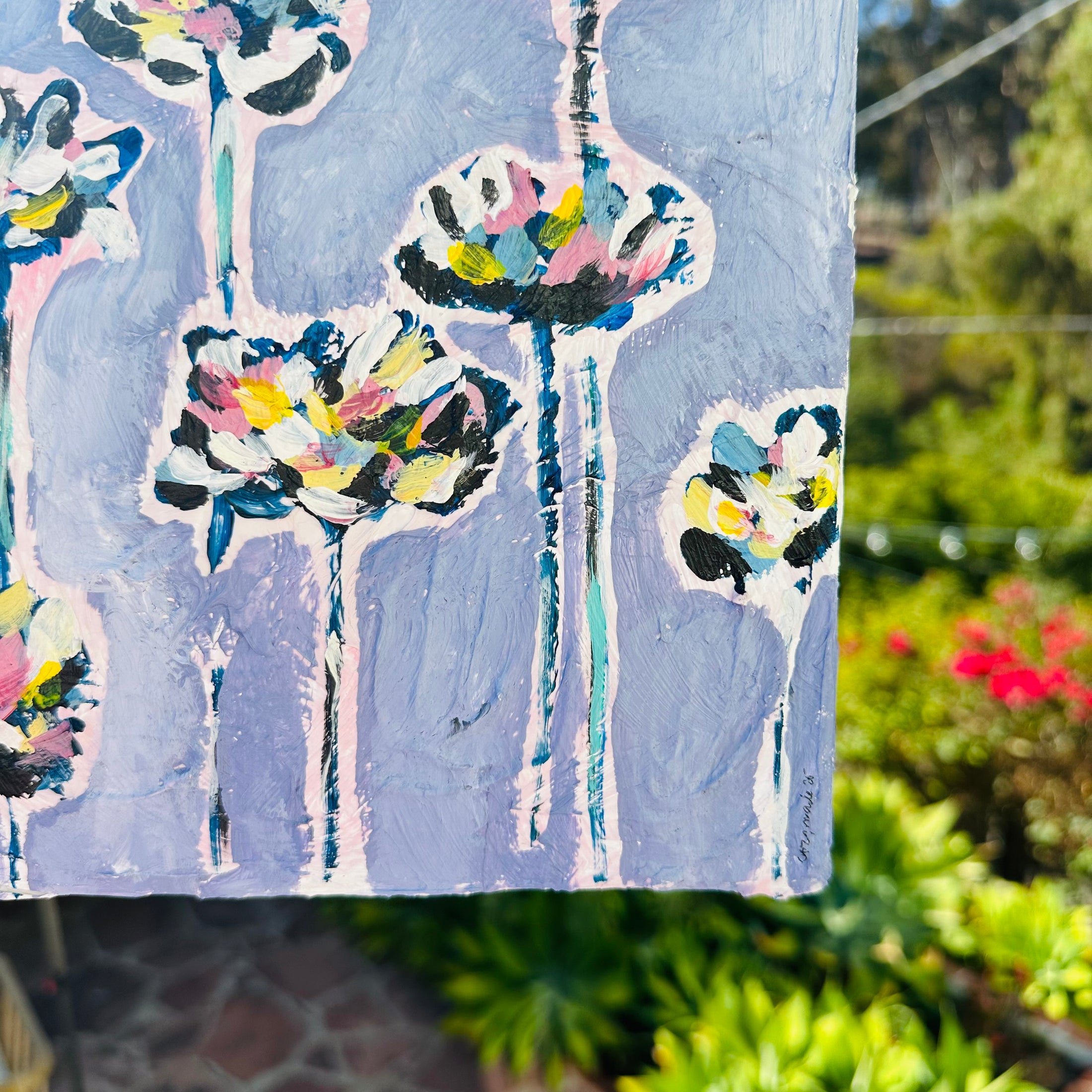 Dreamy blues (in bloom) 8x10