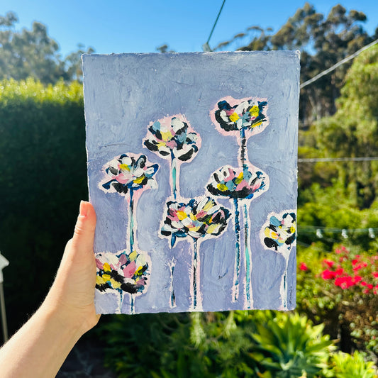 Dreamy blues (in bloom) 8x10