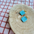 Load image into Gallery viewer, Teal and white striped presents
