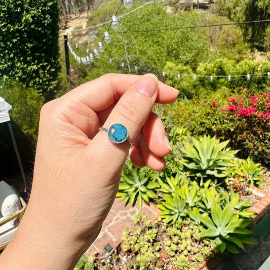 Adjustable silver ring (8mm)