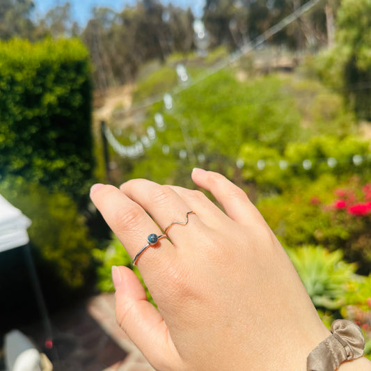 Adjustable silver ring (4mm)