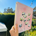 Load image into Gallery viewer, Pink skies (in bloom) 12x12 on wood
