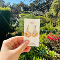 Load image into Gallery viewer, Pink floral earrings
