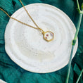 Load image into Gallery viewer, Light purple tri flower necklace
