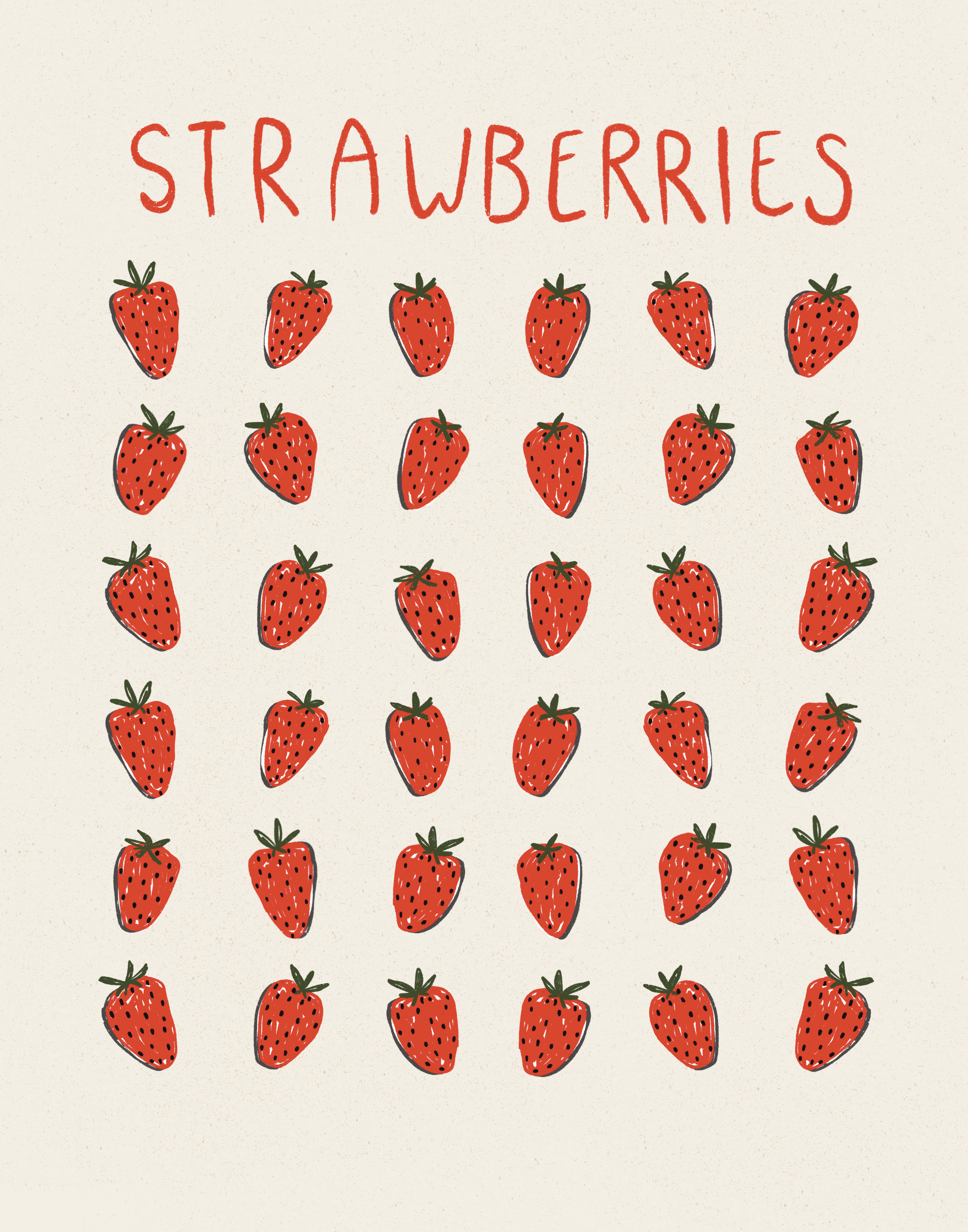 8x10 Strawberry Patch