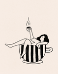 Load image into Gallery viewer, 8x10 BW Woman is Coffee
