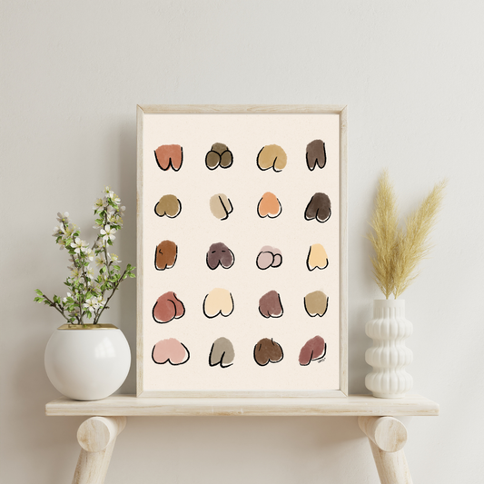 8x10 Butts 2.0 (Beige background)